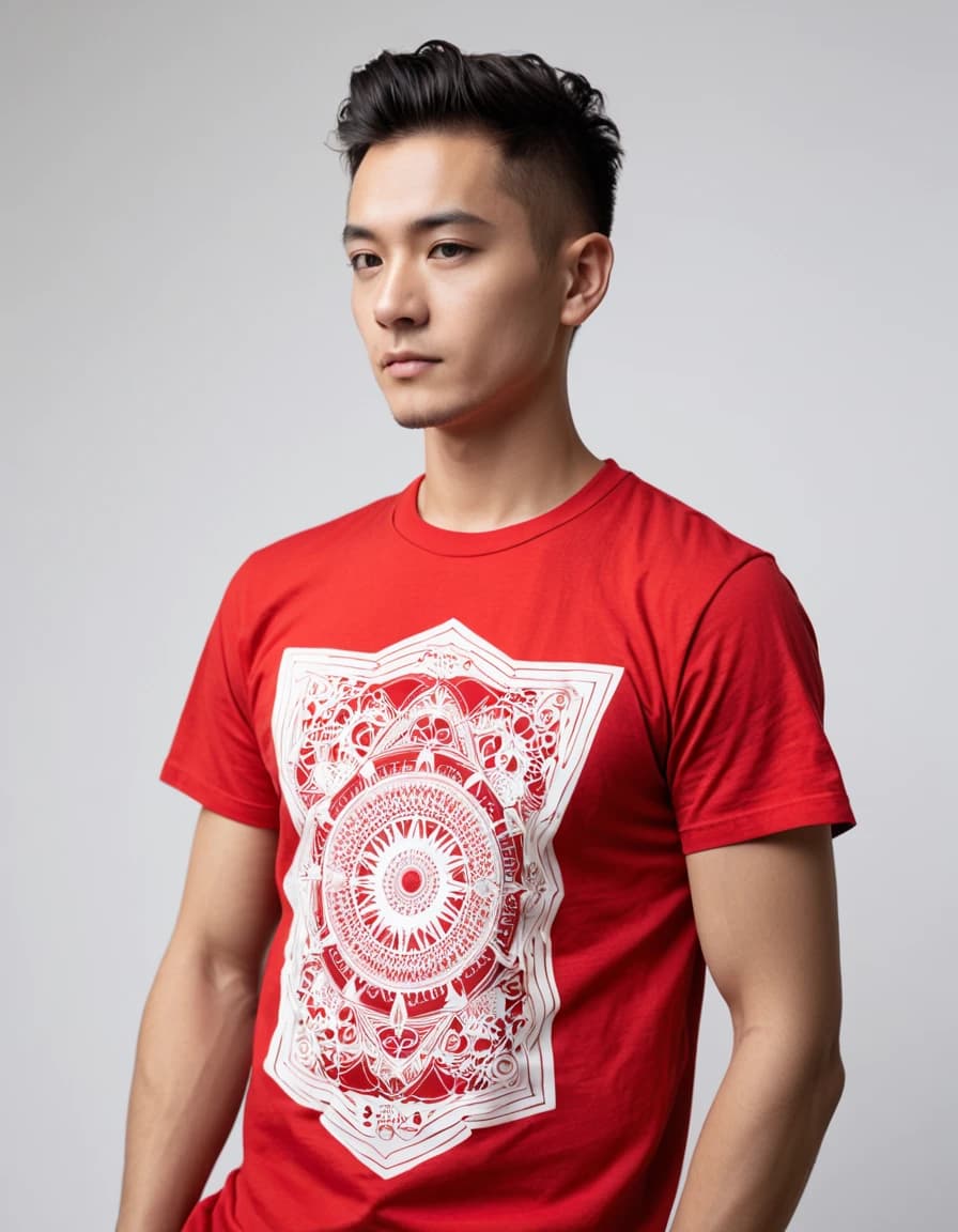 Unique Red Animal Tee